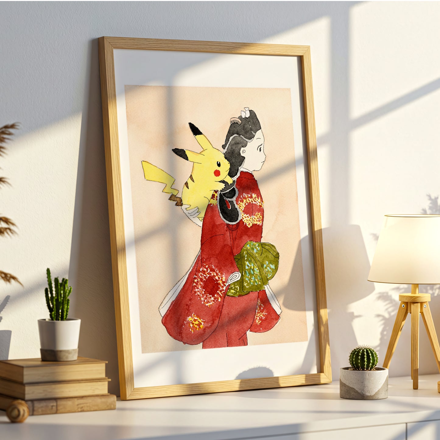 Pikachu - Sword & Shield Promo Watercolor Print