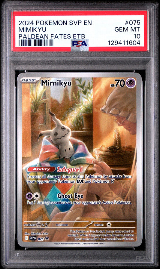 #075 MIMIKYU PSA 10